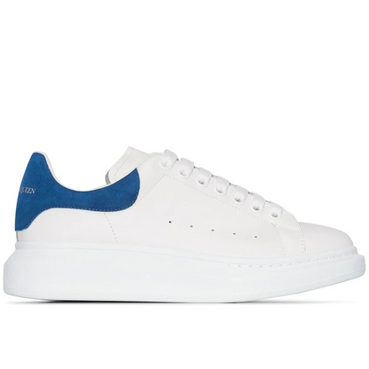 Alexander Mcqueen "Raised Sole White Navy Suede"